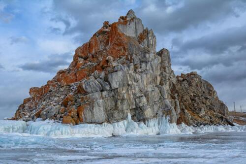 Rock on Lake Baikal