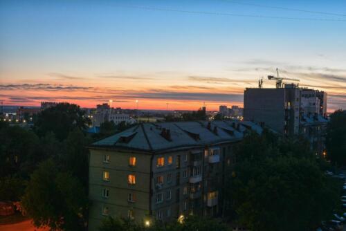 Закат в Новосибирске