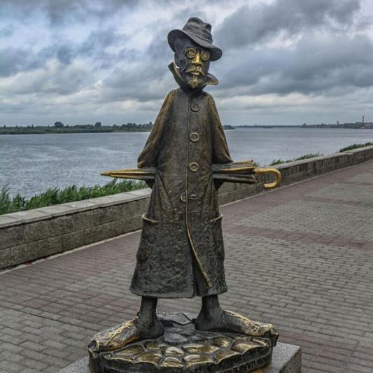 Памятник Чехову глазами пьяного мужика