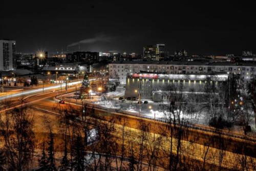 Барнаул ночной город